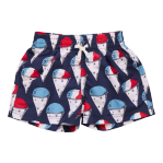 Swim Trunk- Navy Snow Cone