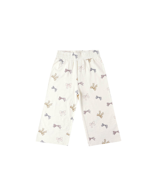 Knit Wide Leg Pant - Bows