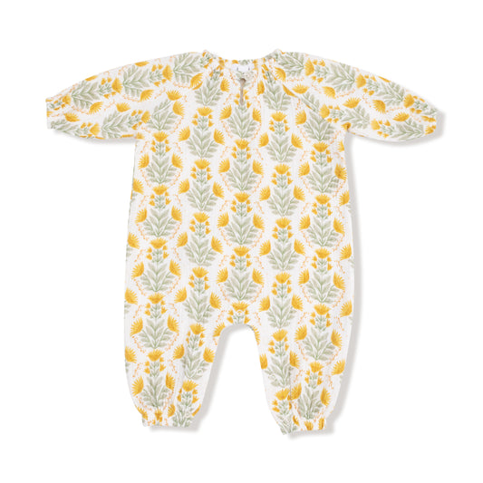 Peasant Romper- Winter Dandelions