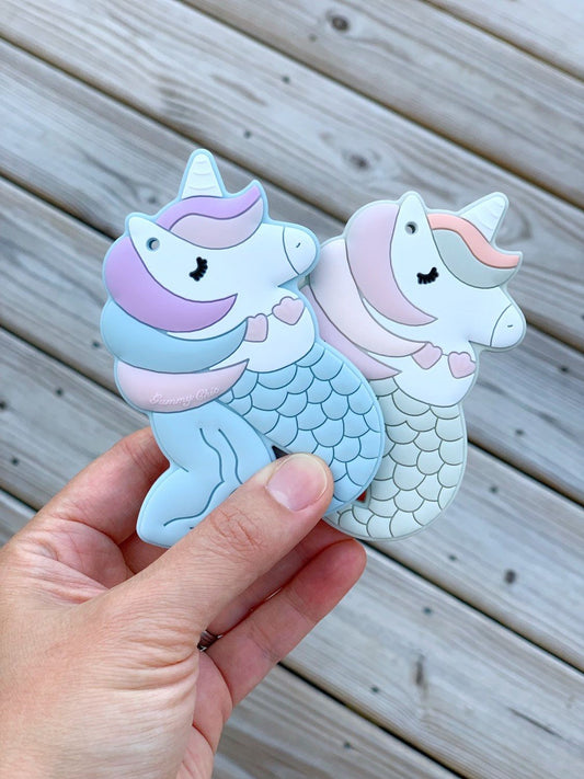 Gummy Chic Mermicorn Silicone Teether Clip Not Included