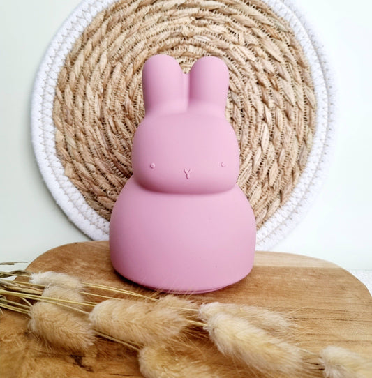 Silicone flexible piggy bank - Pink Rabbit