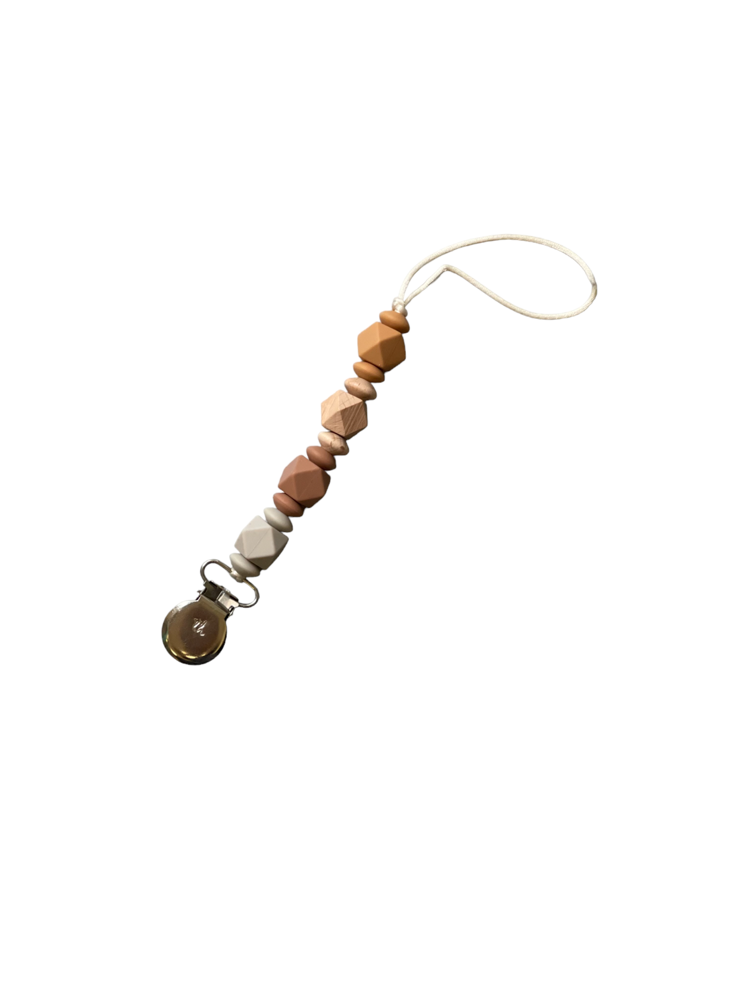 Pacifier / Toy Clip - Jewel - Petite- Taupe