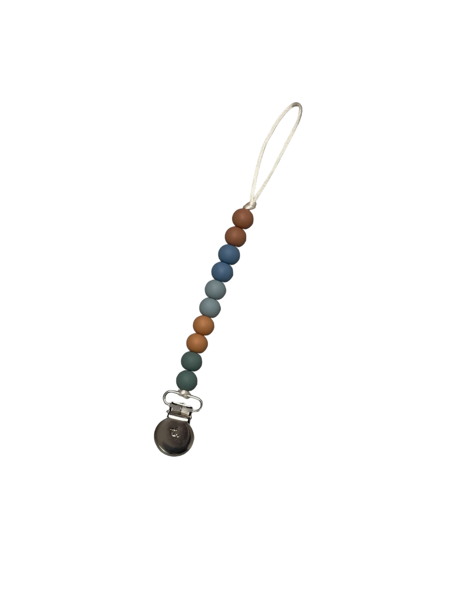 Molly Petite Pacifier/Toy Clip- Storm Clouds