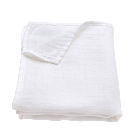 Muslin Swaddle Blanket - White