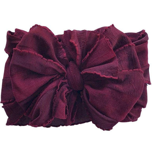 RR Ruffle Headband - Maroon