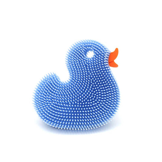 Blue / Silicone Bath / Body Scrub / Toy: Duck