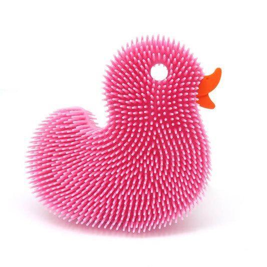 Pink / Silicone Bath / Body Scrub / Toy: Duck