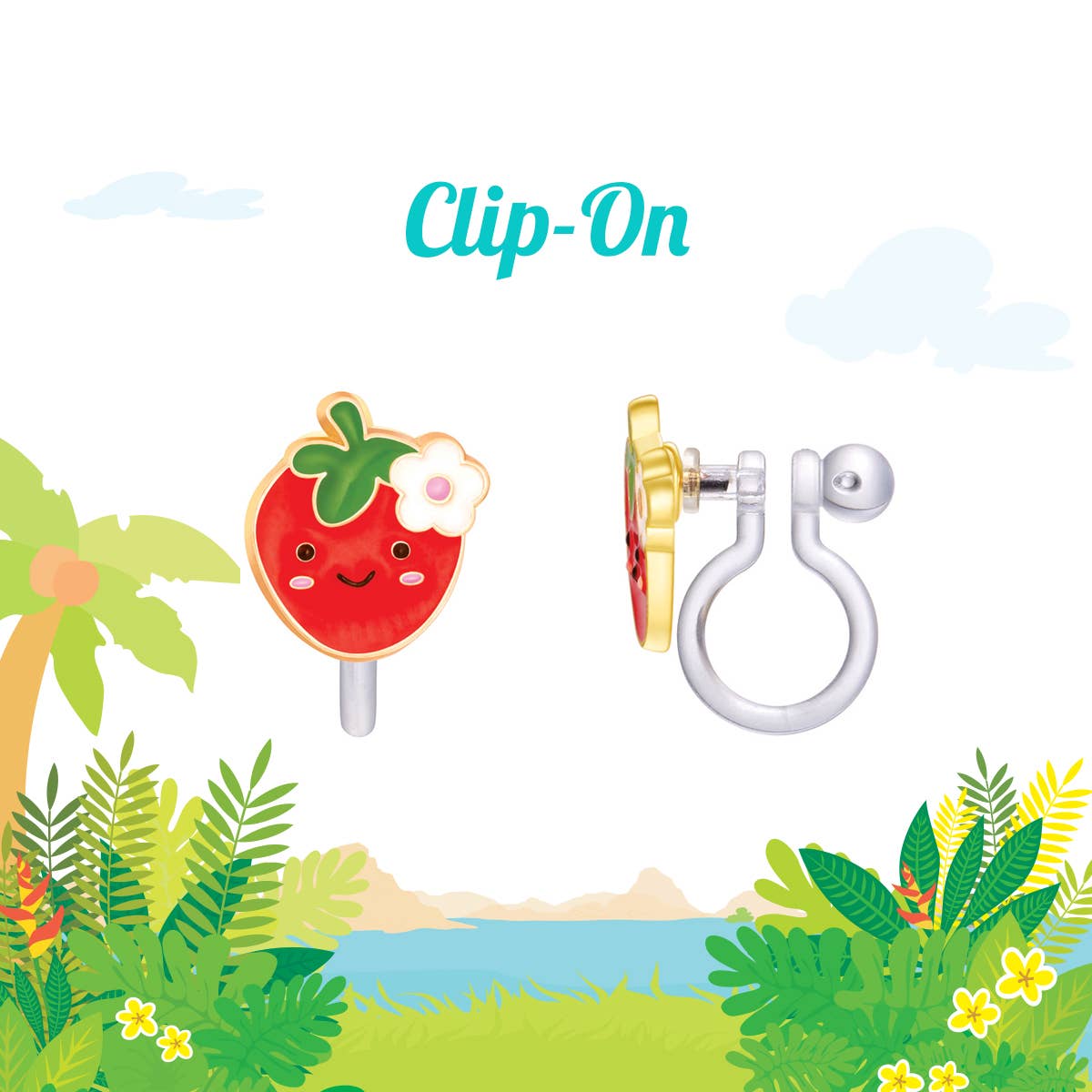 CLIP ON Cutie Earrings- You're Berry Cute