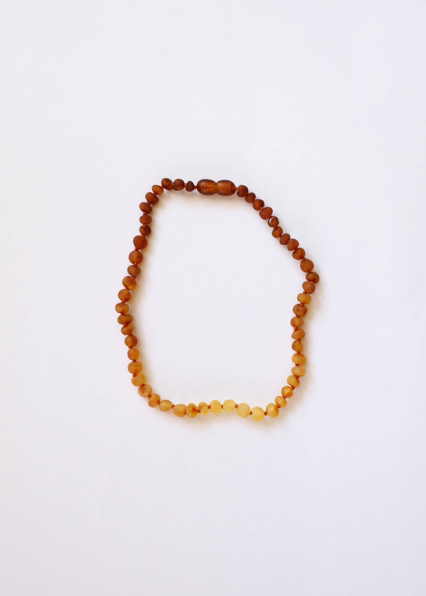 Raw Baltic Amber + Sunflower Necklace 11"