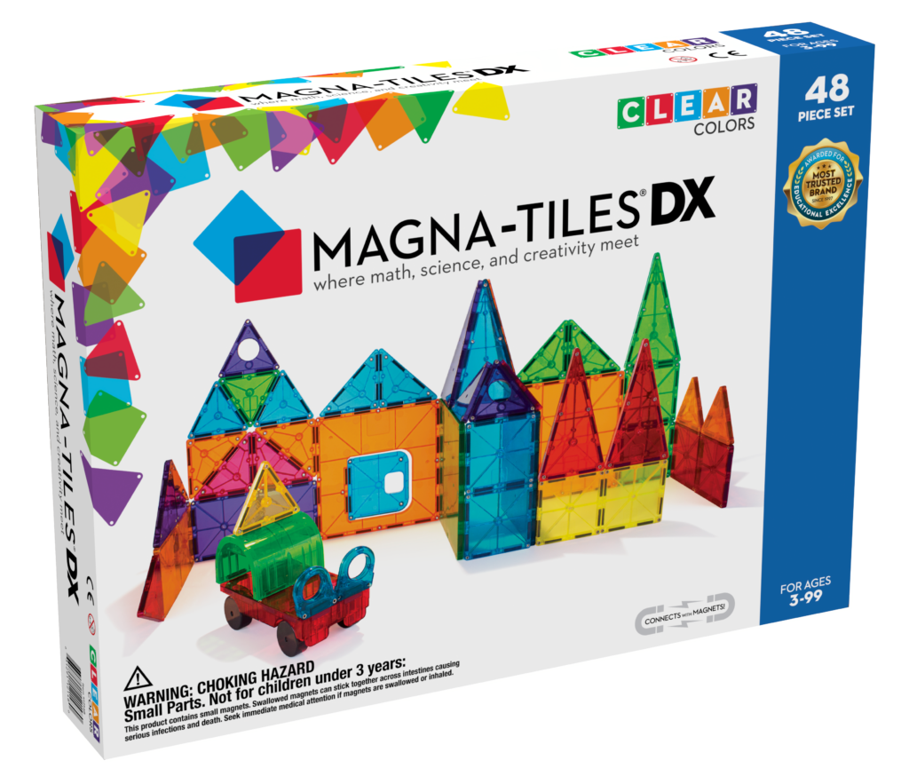 Magna-Tiles Clear Colors 48 Piece Set
