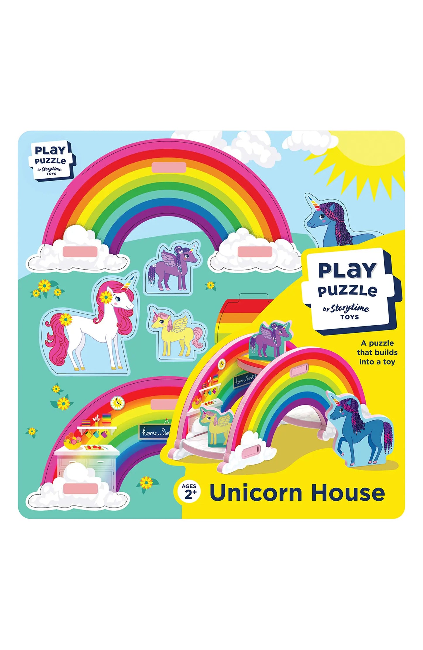 Play Puzzle Unicorn 3D House