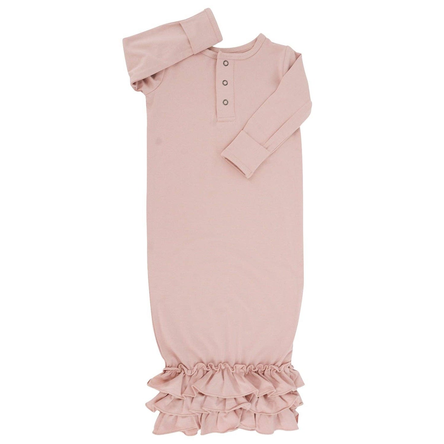 Ruffle Gown  - Dusty Pink
