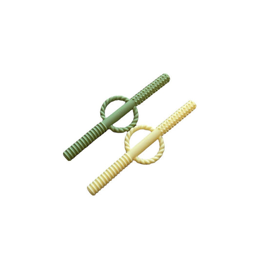 Teething Tube Teether Set - Lint & Yellow
