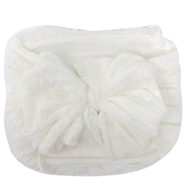 RR Ruffle Headband - Off White