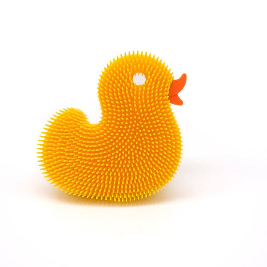 Yellow / Silicone Bath / Body Scrub / Toy: Duck