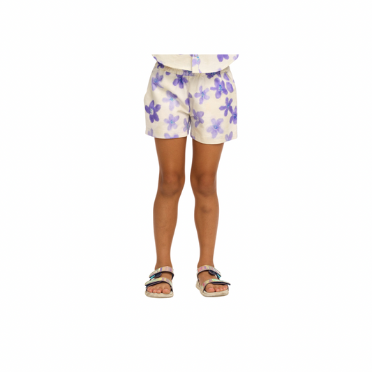 Lavender Floral Shorts