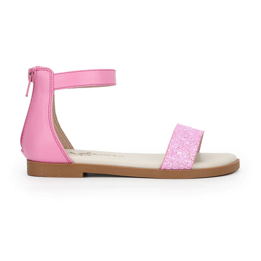 Pink Glitter Sandal- Miss Cambelle